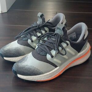 Adidas  Black, Gray, and Orange Athletic Shoes